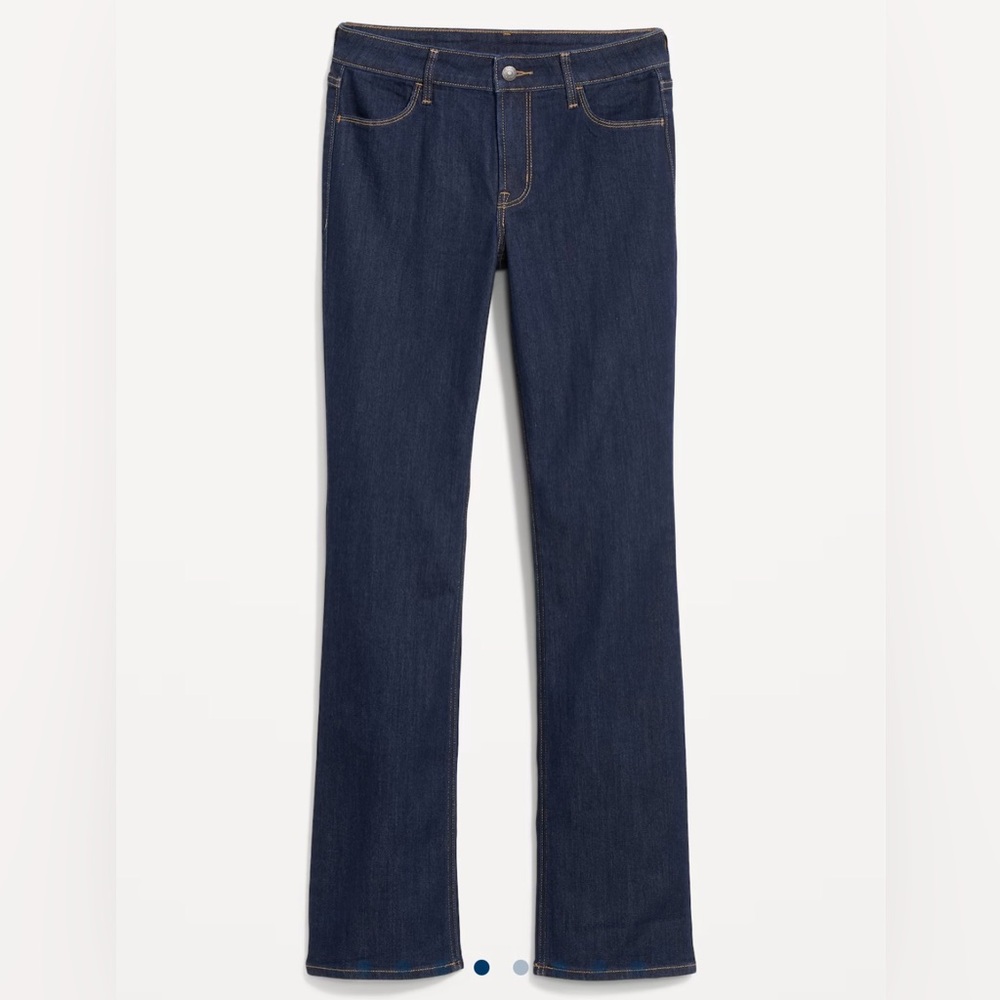 Mid-Rise Boot-Cut Jeans- Size 14